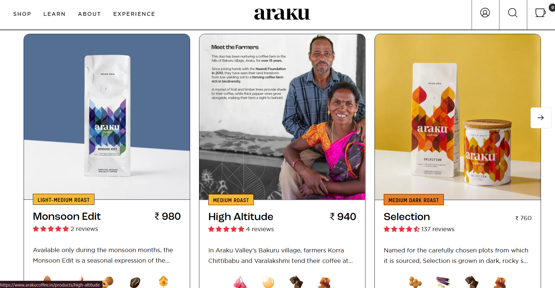 Araku Coffee project preview