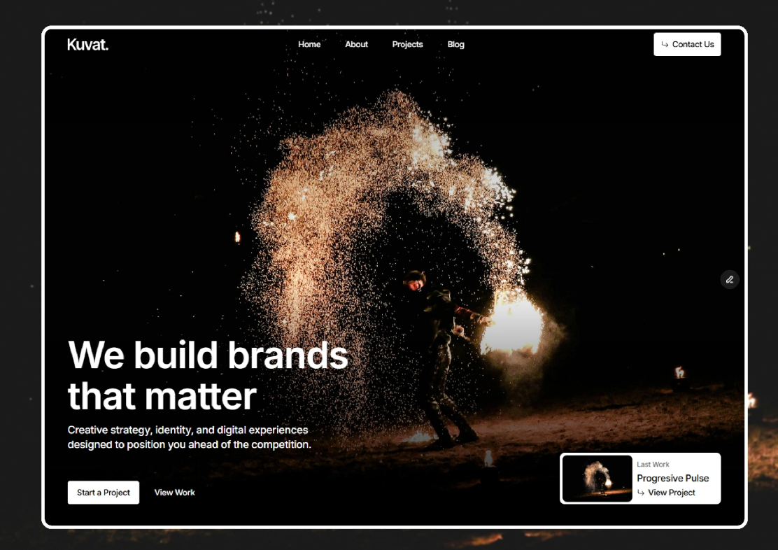 Kuvat. website design reference