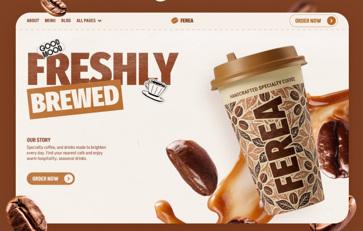 Ferea website design direction