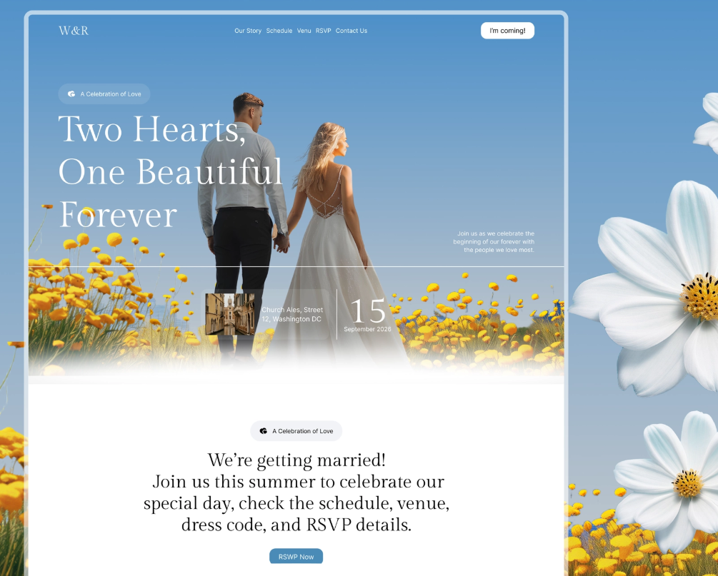 W&R website design direction